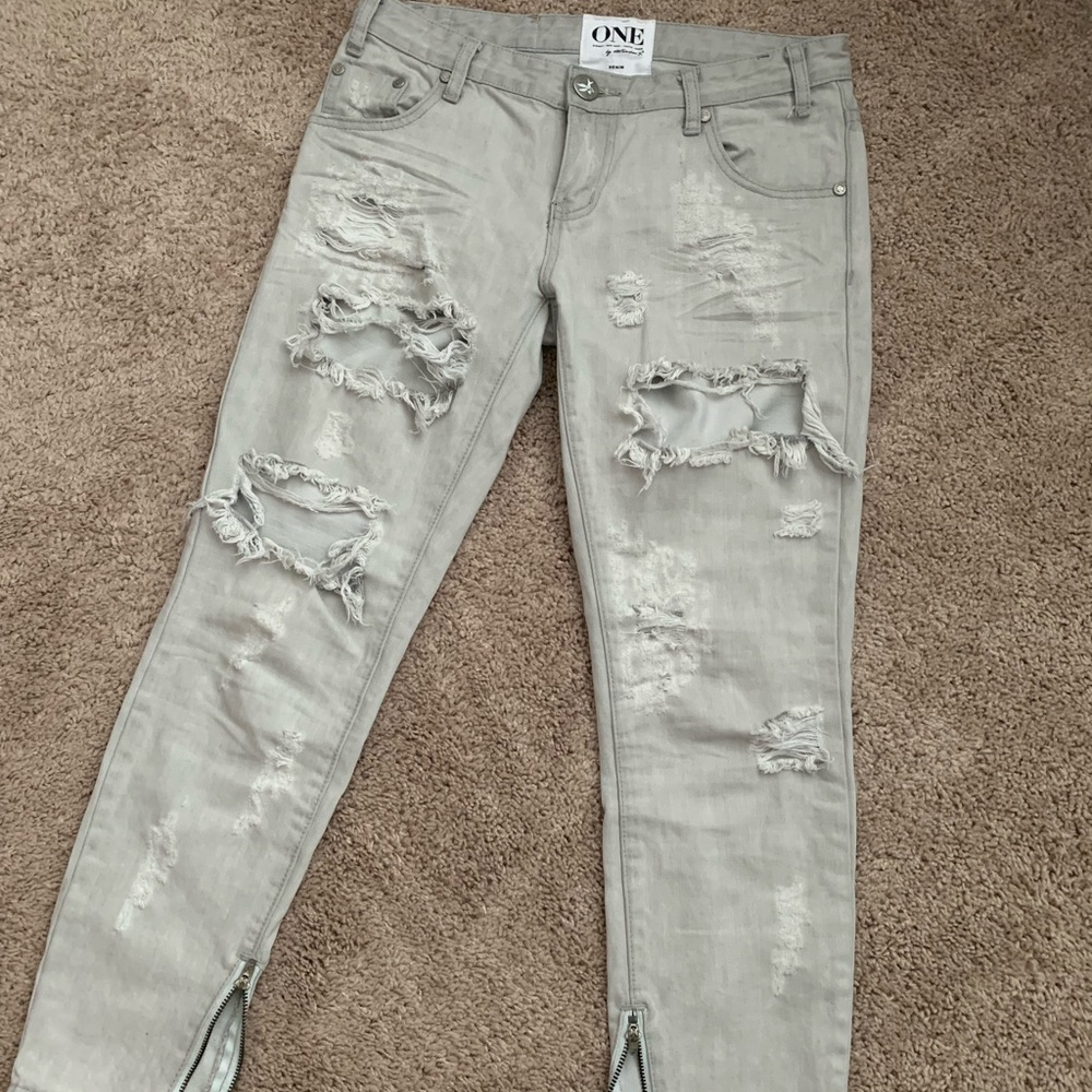 One Teaspoon Trashed Freebirds Jeans